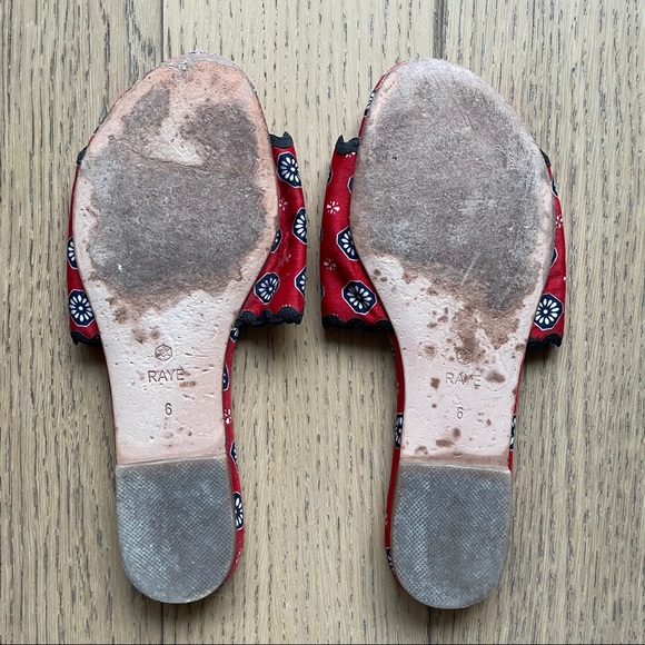 Red Patterned Slides - Picture 3 of 4